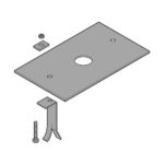 CAME 119RIY053 Base ancoraggio per motori BY3500T Ricambi Came BY3500T