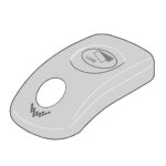 CAME 119RIE126 Coperchio motoriduttore VER Ricambi porte basculanti