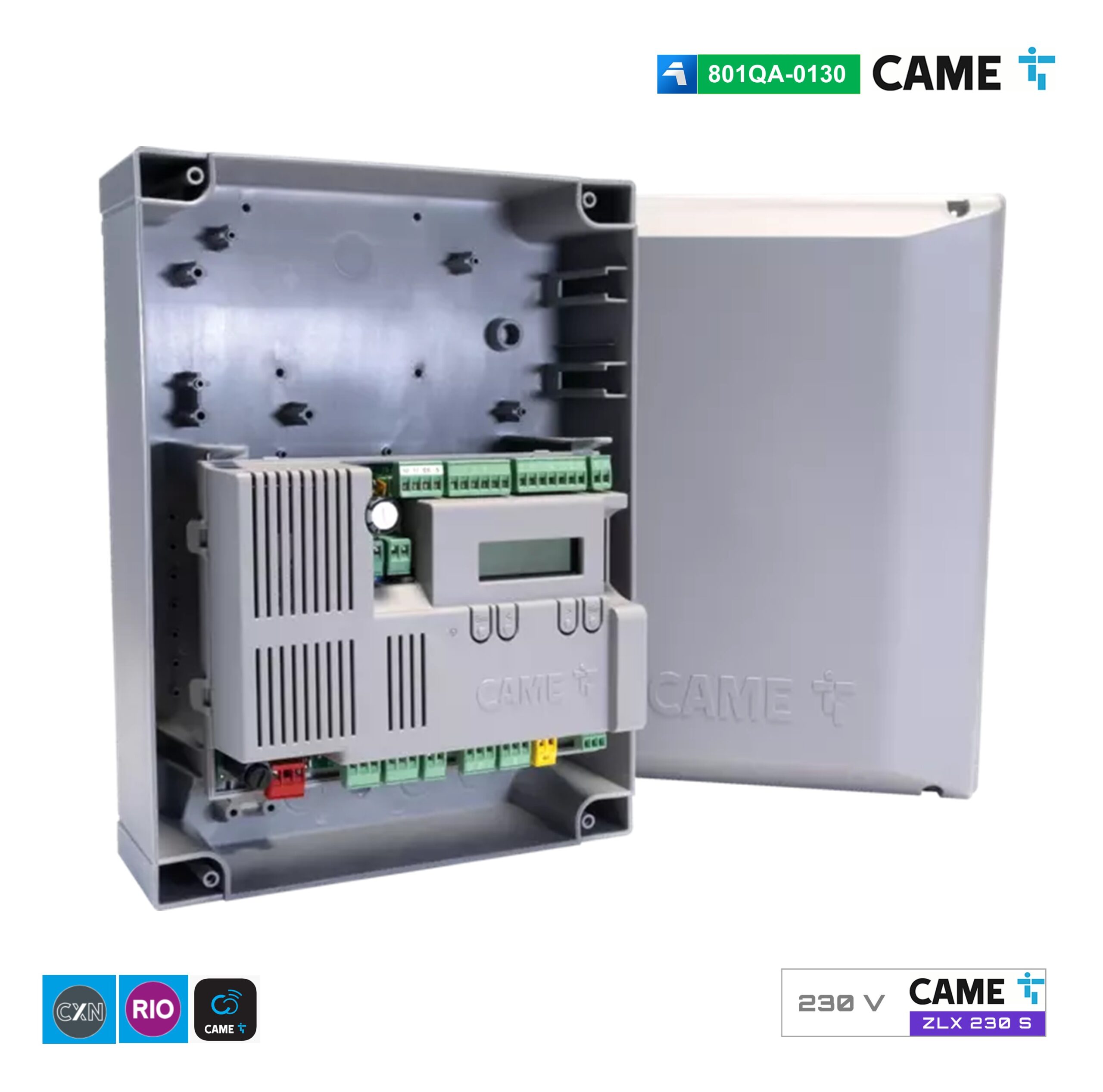 801QA-0130-zlx230S CAME ZLX230S Quadro comando multifunzioni 230V AC per due ante battenti - 1000 utenti - immagine 1